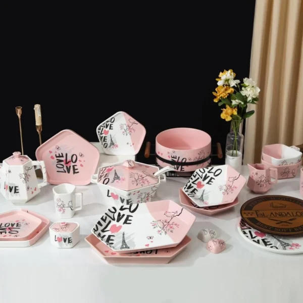 طقم عشاء الاندلس بورسلين تركي 46ق