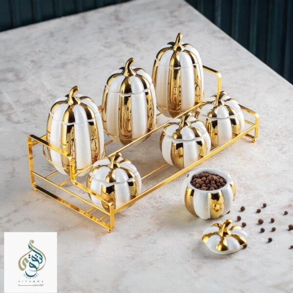 طقم توابل بورسلين 8ق