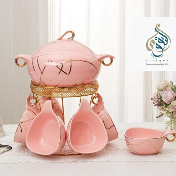 طقم شوربه بورسلين