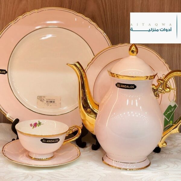 طقم شاي بورسلين الاندلس 24 ق