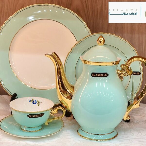 طقم شاي بورسلين الاندلس 24 ق