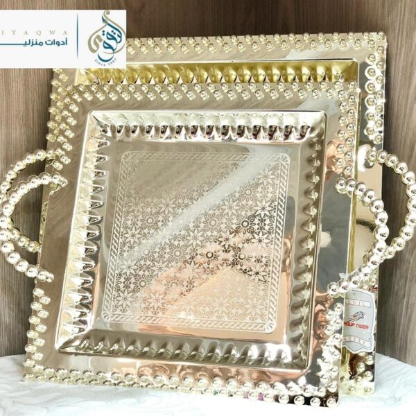 طقم صواني سيلفر 2 ق