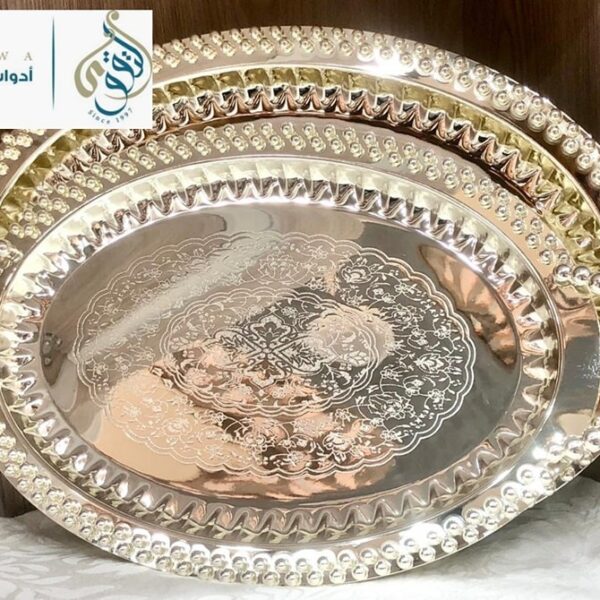 طقم صواني سيلفر 2ق