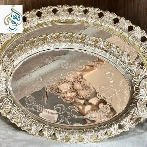 طقم صواني سيلفر 2 ق