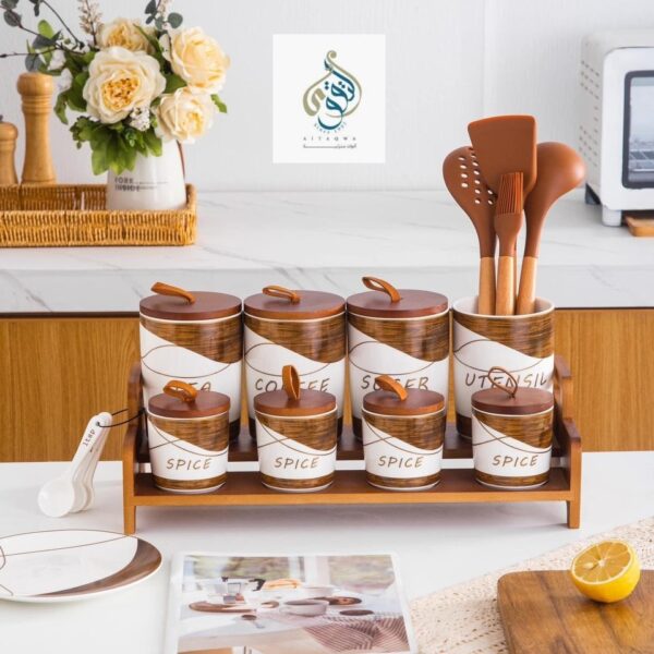 طقم توابل بورسلين 16 ق