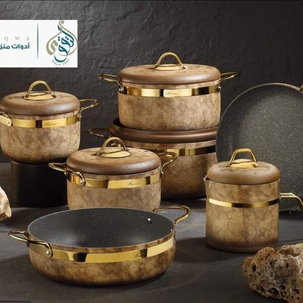 طقم حلل جرانيت بريوني تركي 12 قطعه