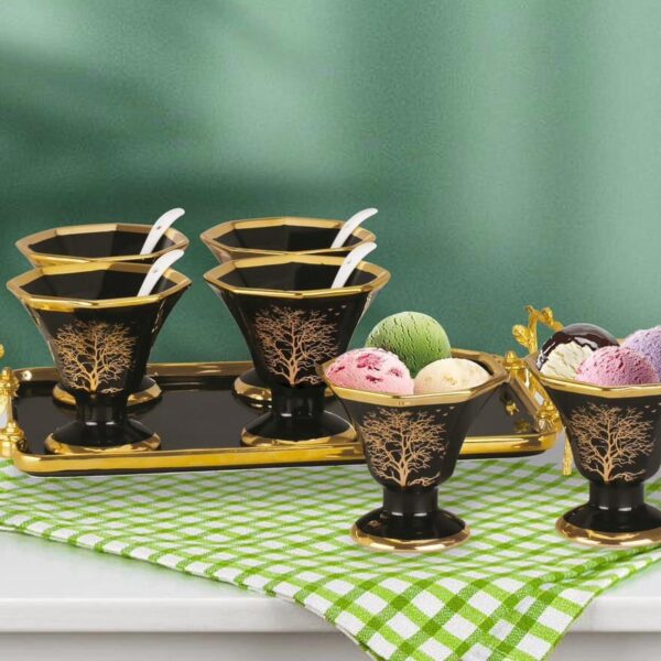 طقم جيلي + ايس كريم بورسلين 13 قطعه