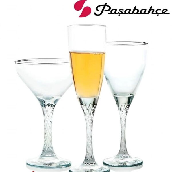 طقم كاسات ساده 18 قطعه