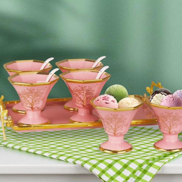 طقم جيلي + ايس كريم بورسلين 13 ق