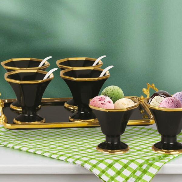 طقم جيلي + ايس كريم بورسلين 13 ق