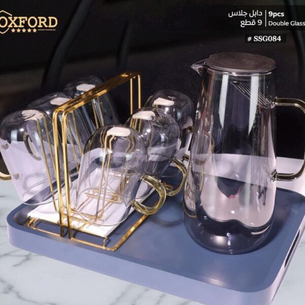 طقم شربات دبل جلاس 9 قطع