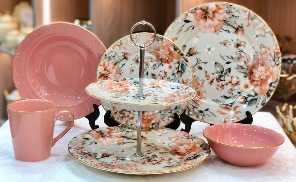 طقم عشاء يورسلين 43 قطعه