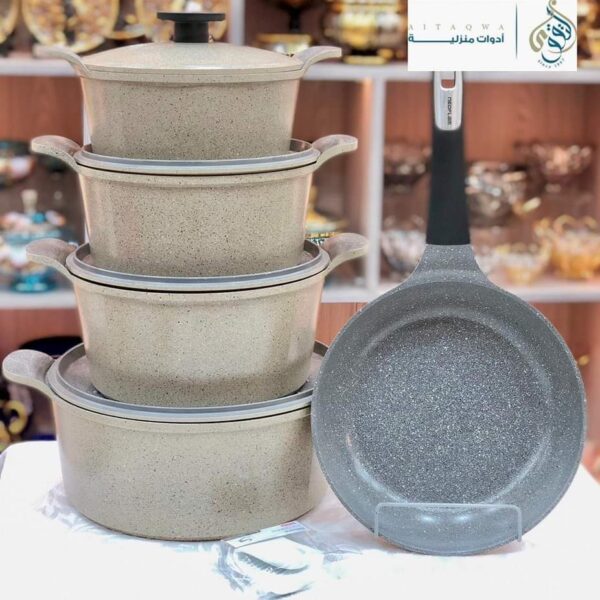 طقم حلل جرانيت نيوفلام  11 قطعه