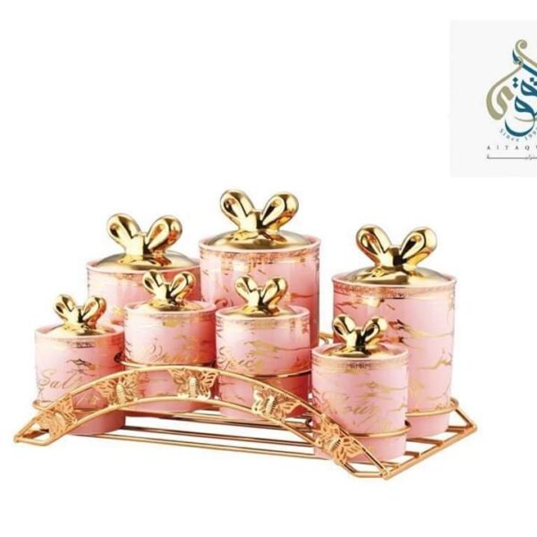 طقم توابل بورسلين 8 قطع