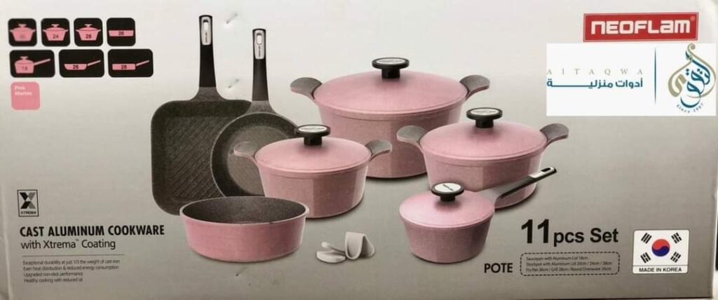 طقم حلل جرانيت نيوفلام كوري 11 قطعه