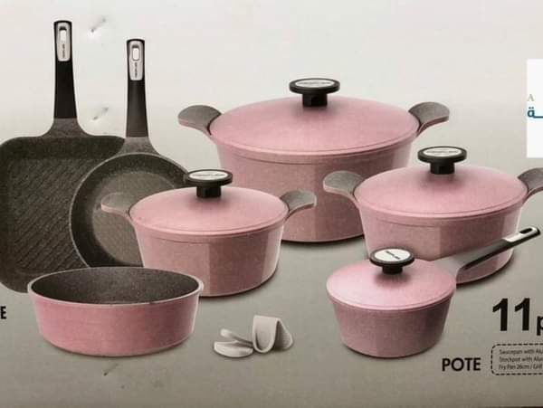 طقم حلل جرانيت نيوفلام كوري 11 قطعه