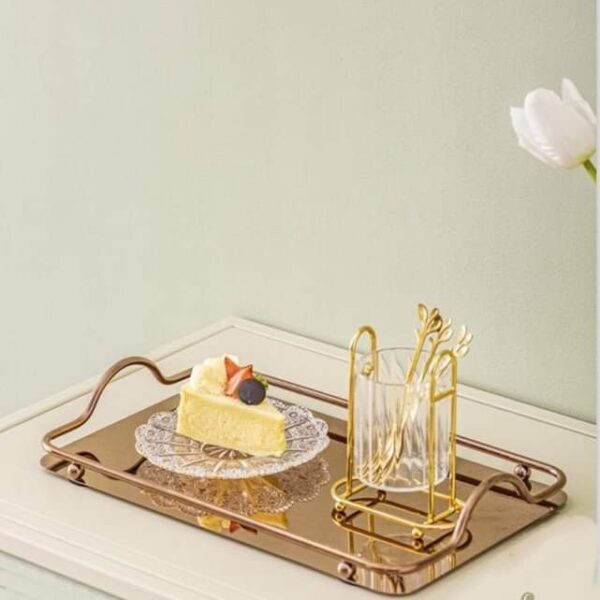 طقم صواني تقديم مرايا 2 قطعه