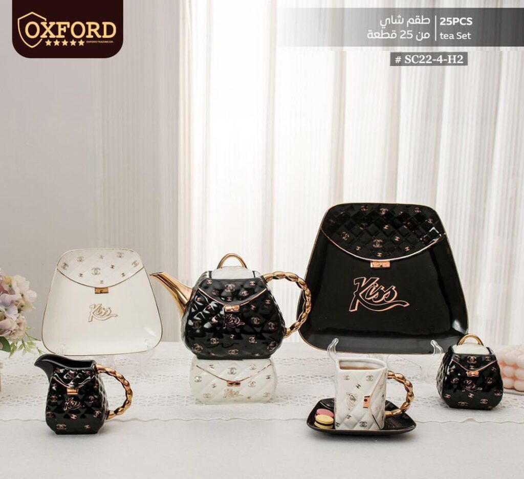 طقم شاي بورسلين 25قطعه