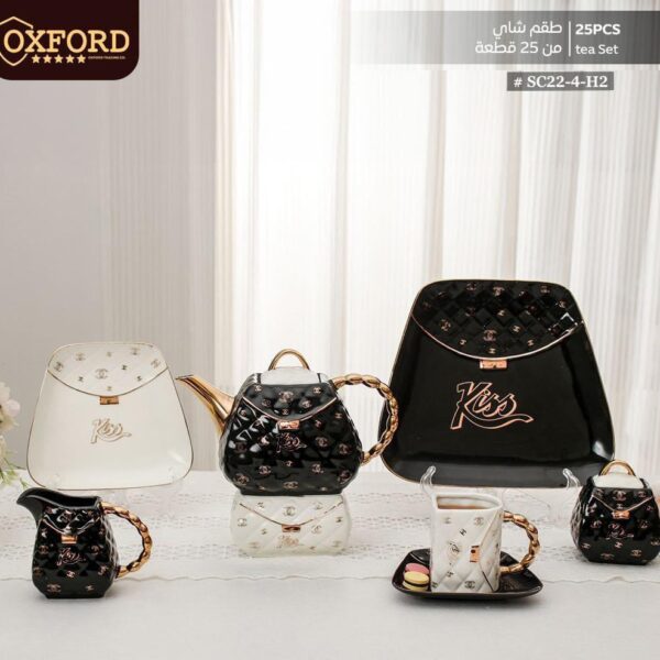 طقم شاي بورسلين 25قطعه