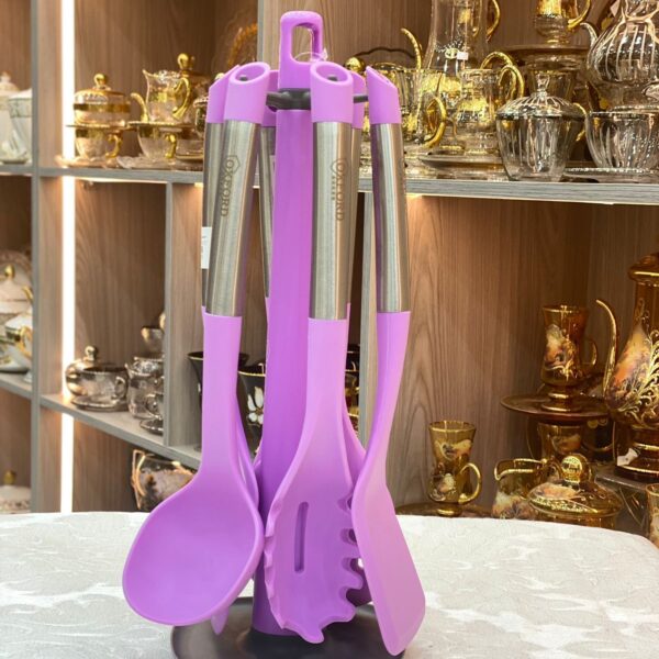 طقم توزيع سيليكون يد معدن 7 قطع