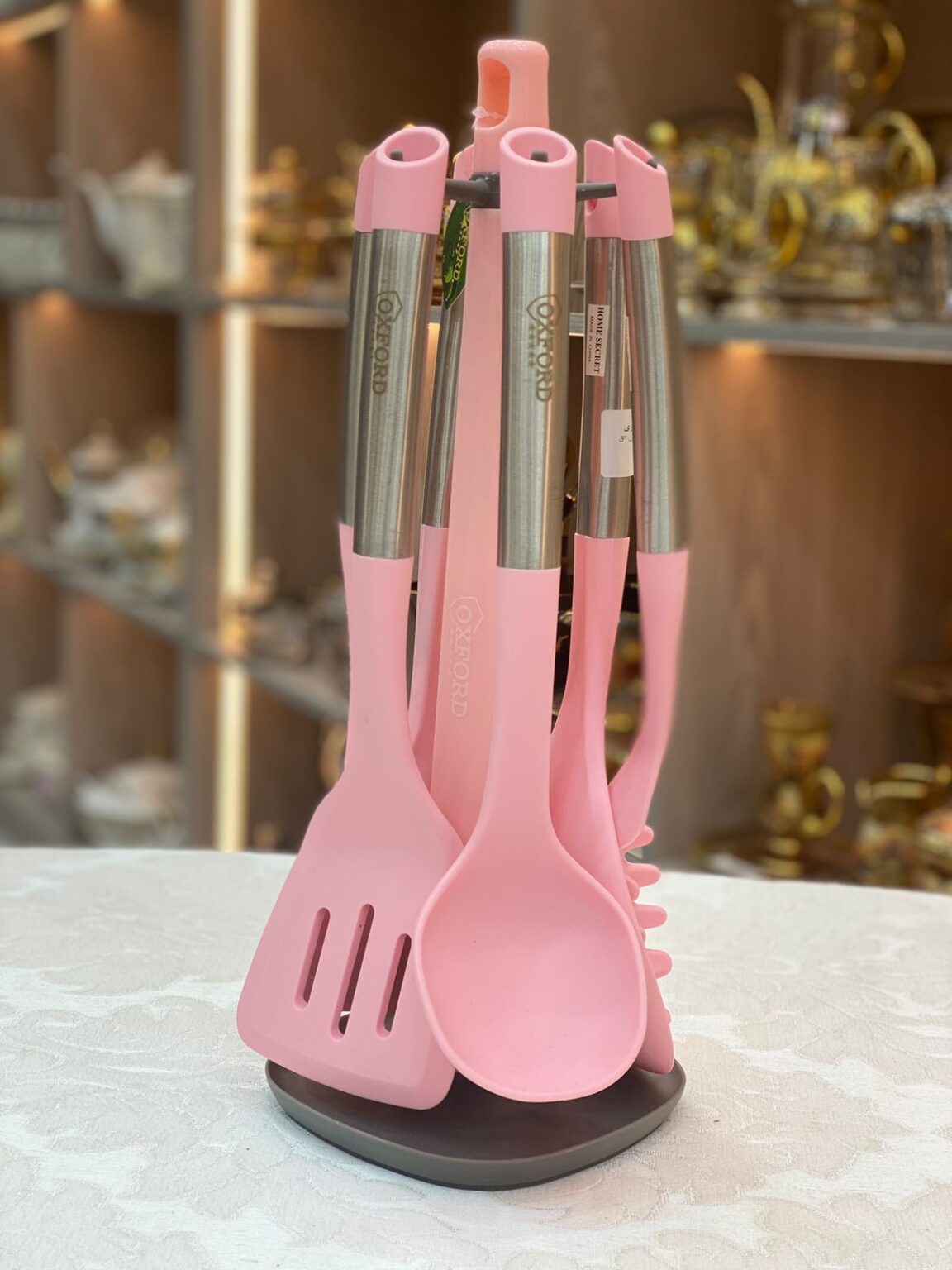 طقم توزيع سيليكون يد معدن 7 قطع