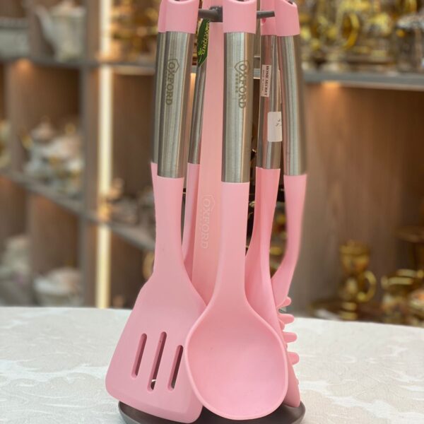 طقم توزيع سيليكون يد معدن 7 قطع