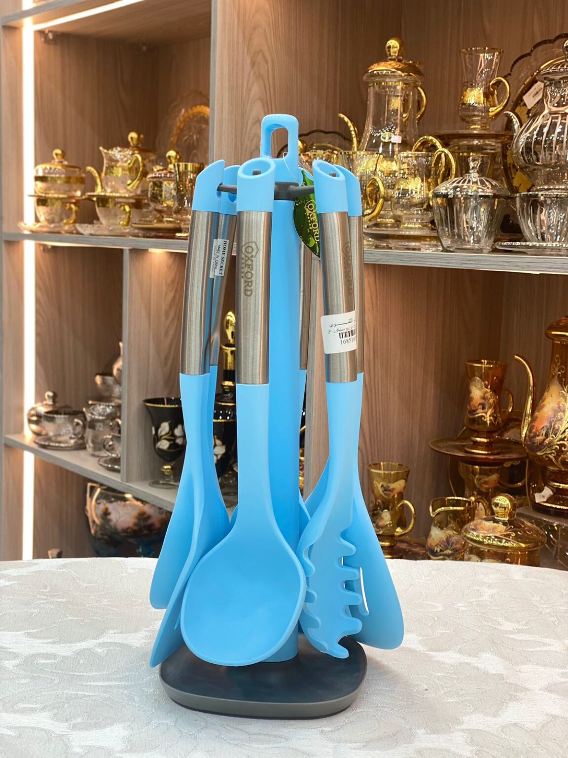 طقم توزيع سيليكون يد معدن 7 قطع