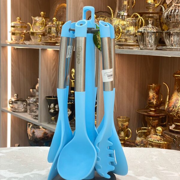 طقم توزيع سيليكون يد معدن 7 قطع