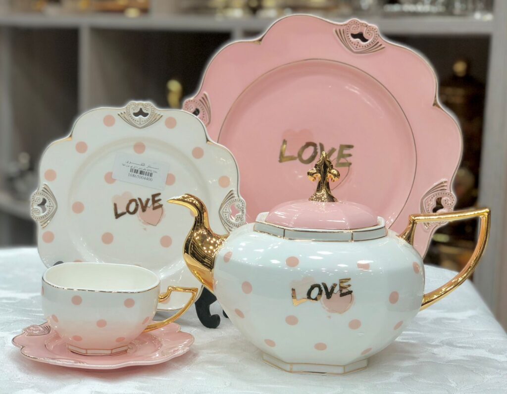 طقم شاي بورسلين 24 قطعه