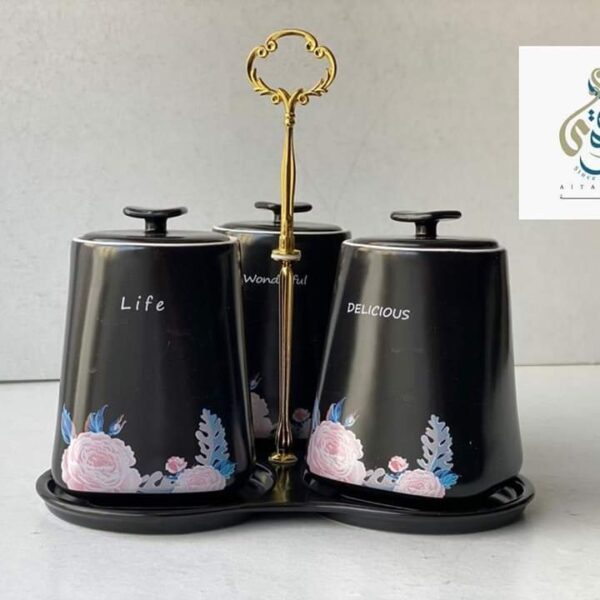 طقم توابل بورسلين 4 قطع