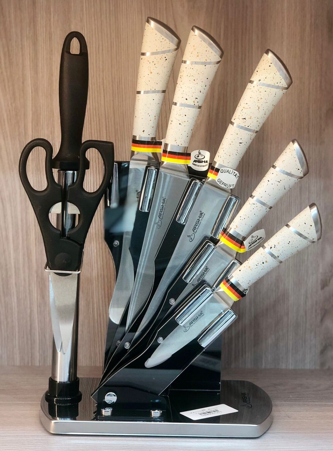 طقم سكاكين استانلس ارشا كوبي 8 قطع