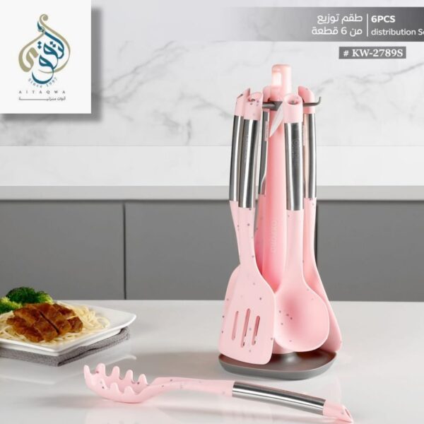 طقم توزيع سيليكون يد معدن 7 ق