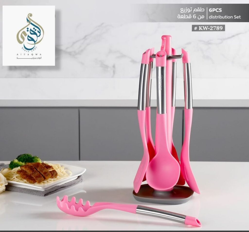 طقم توزيع سيليكون يد معدن 7 قطع