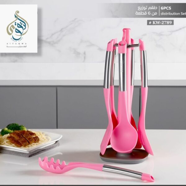 طقم توزيع سيليكون يد معدن 7 قطع