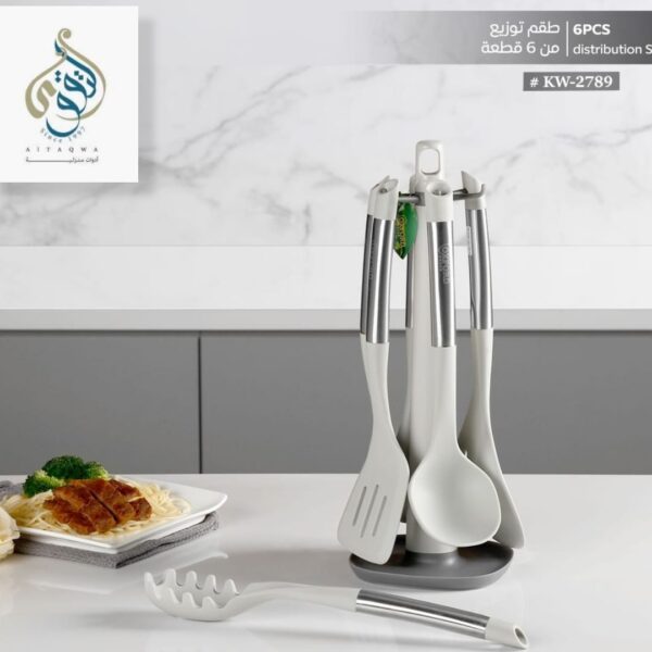 طقم توزيع سيليكون يد معدن 7 قطع