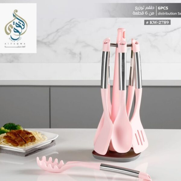 طقم توزيع سيليكون يد معدن 7 قطع