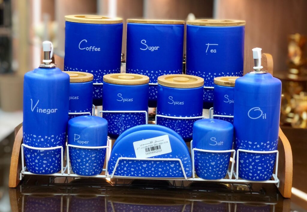 طقم توابل بورسلين 12 قطعه