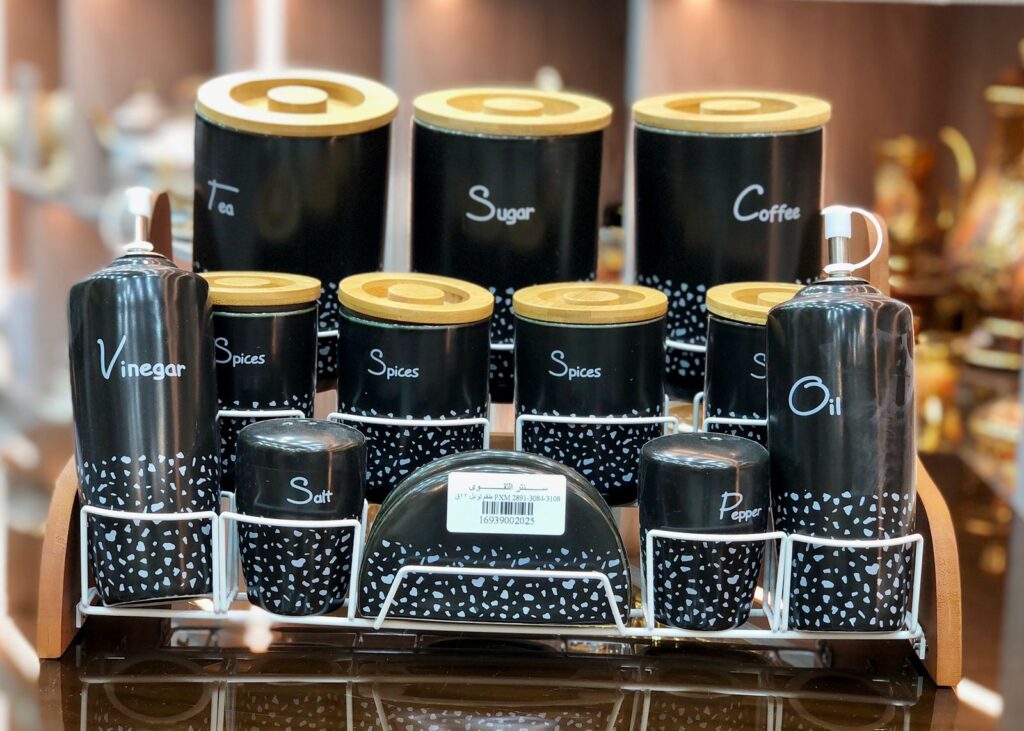 طقم توابل بورسيلن 12 قطعه