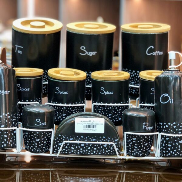 طقم توابل بورسيلن 12 قطعه