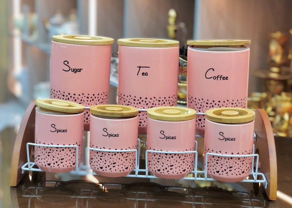 طقم توابل بورسيلين 7 قطع