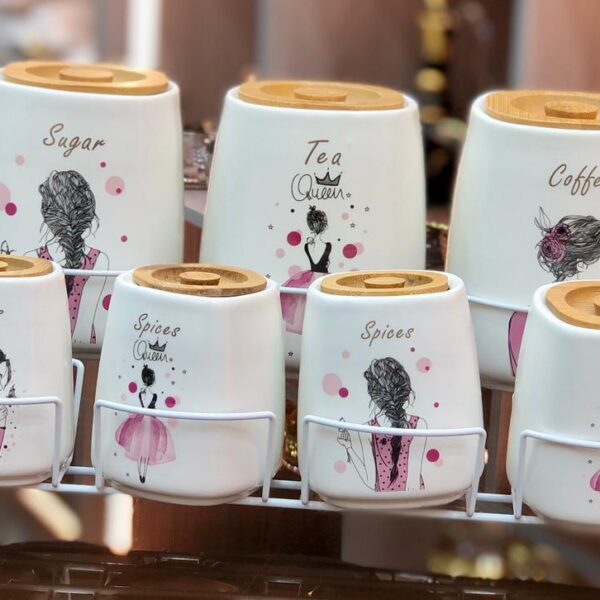 طقم توابل بورسيلين 7 قطع