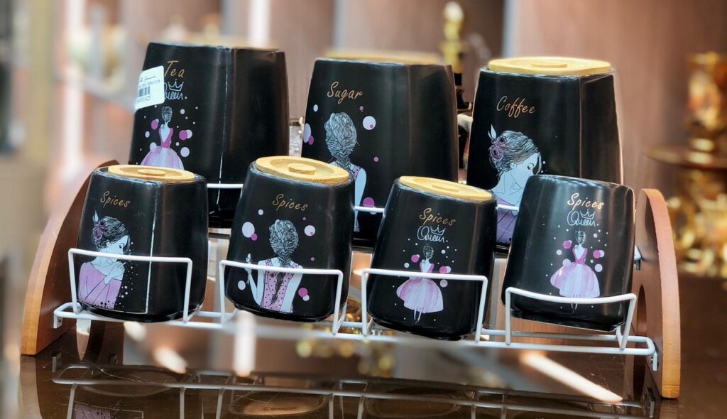 طقم توابل بورسيلين 7 قطع