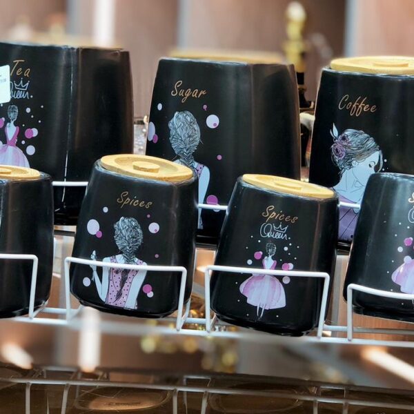 طقم توابل بورسيلين 7 قطع