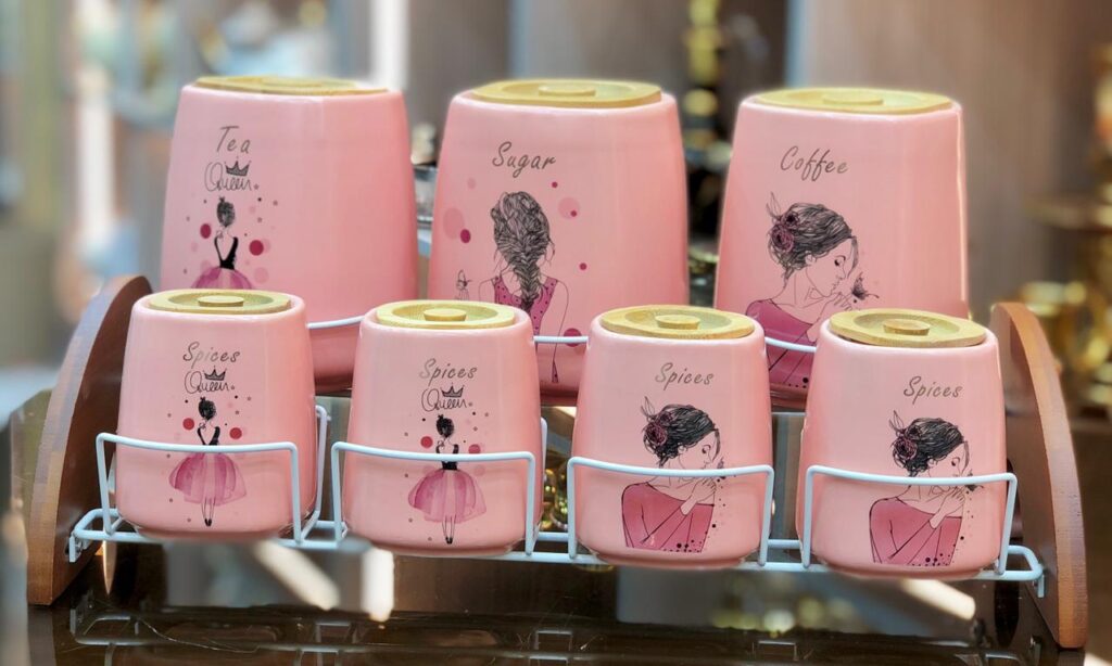 طقم توابل بورسيلين 7 قطع