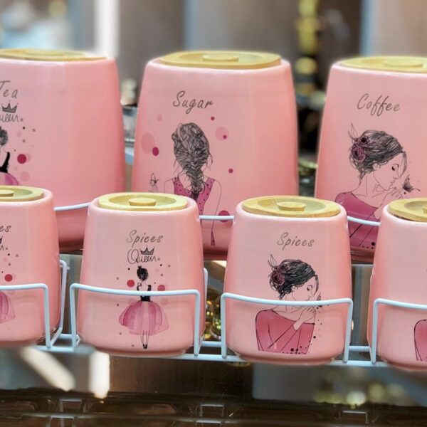 طقم توابل بورسيلين 7 قطع