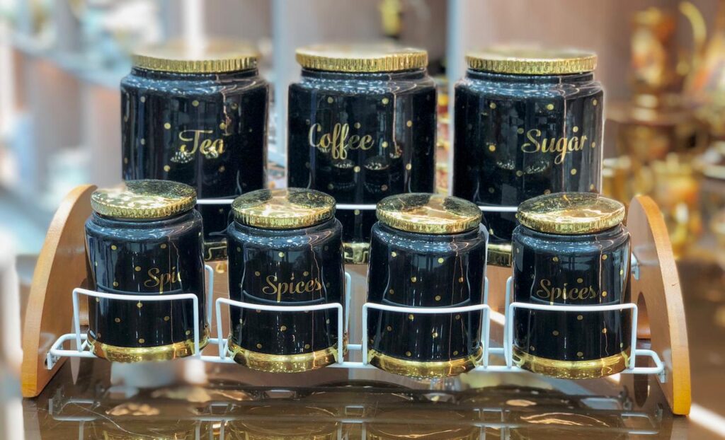 طقم توابل بورسيلين 7 قطع