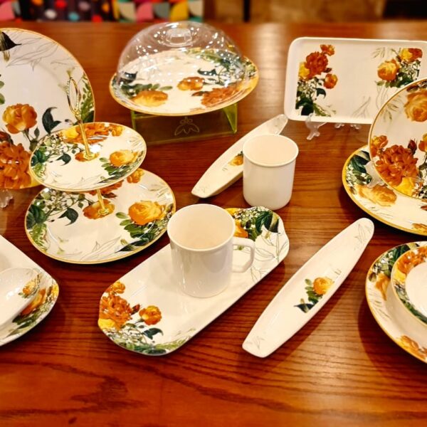 طقم عشاء بورسيلين تركي  43 قطعه