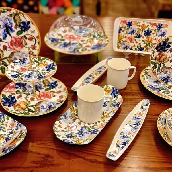 طقم عشاء بورسيلين تركي 43 قطعه