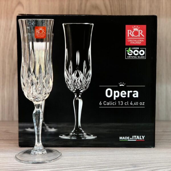 طقم كاسات كريستال ايطالي 6 قطع
