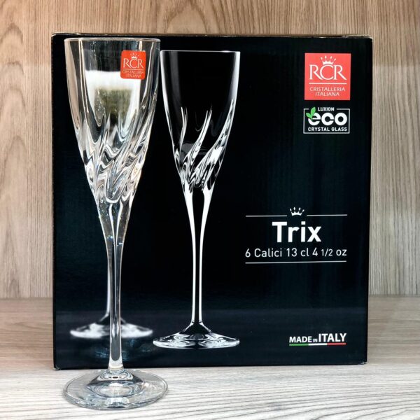 طقم كاسات كريستال ايطالي 6 قطع